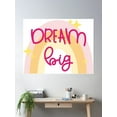 thumbnail image 2 of Dream Big Poster Wall Art, Modern Wall Decor For Living Room Bedroom, 24x36 UNFRAMED, 2 of 3