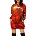 thumbnail image 1 of Pompotops Sweat à Capuche Imprimé Saint-Valentin pour Femmes avec Poche Mode en Solde, 1 of 4