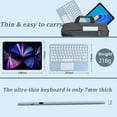 thumbnail image 2 of Ultra-Slim Portable Bluetooth Keyboard with Touchpad - Wireless Mini Keyboard for iOS, Android, Windows - Compatible with iPad, iPhone, Tablets, Smartphones, Laptops, PCs - Quiet Scissor Switch Keys,, 2 of 6