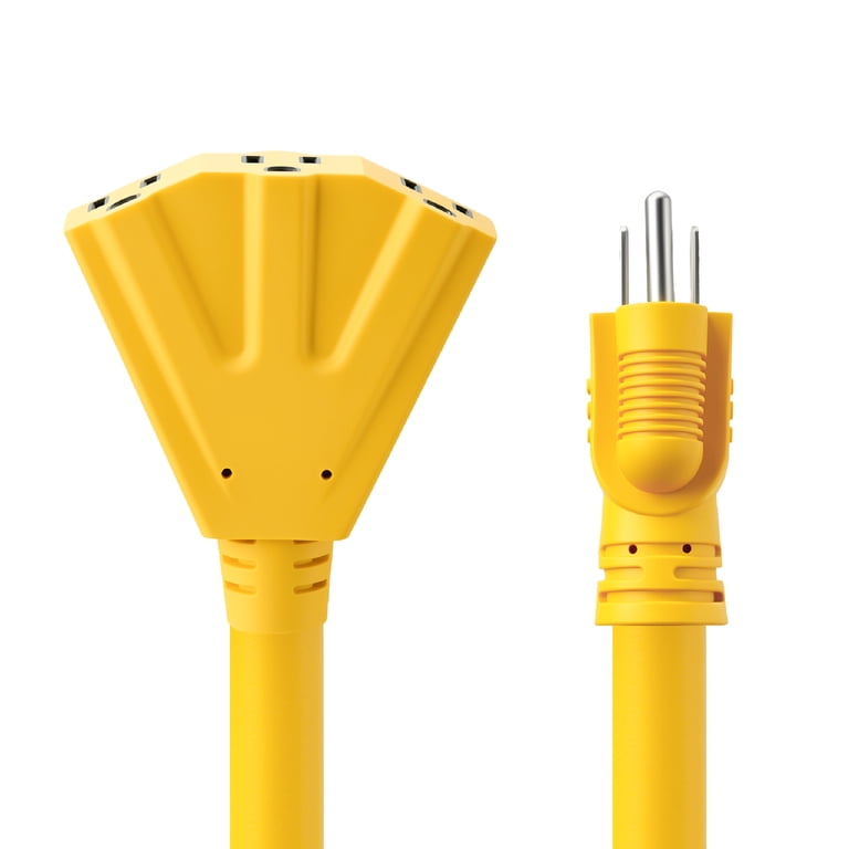 Hyper Tough 2 Ft 12 AWG Multi-Outlet Adapter Cord, 15A photo 2