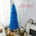thumbnail image 4 of HOMCOM 7FT Artificial Christmas Tree with Automatic Open for Home Blue, 4 of 10