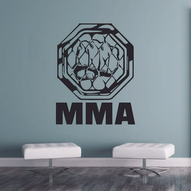 Mixed Martial Arts Boxing Training Gear Fighting Mma Vinyl Wall Art Decal Home Decor Sticker Decoration Size 10x8 Inch Com - Gear Wall Art Stickers Mixed Martial Arts Boxing Training Gear Fighting Mma Vinyl Wall Art Decal Home Decor Sticker Decoration Size 10x8 Inch Com - Gear Wall Art Stickers