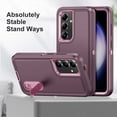 thumbnail image 5 of Allytech Rugged Case Compatible with Samsung Galaxy A54 5G with Hidden Kickstand, [Military Grade Drop Protection] Soft TPU Hard PC Bumper Non-Slip Shockproof Full Protective Case, Purple+Pink, 5 of 8