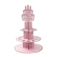 thumbnail image 1 of Voxware Money Holder Cake Table Centerpiece Desktop Decoration Double Layer Paper Structure Unique Function Suitable for Anniversary Gathering Pink, 1 of 8