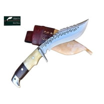 5 INCH DRAGON AMERICAN EAGLE KUKRI HANDMADE JOIN WOOD & BONE HANDLE KITCHEN KNIFE BY GK&CO. KUKRI HOUSE