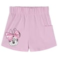 thumbnail image 3 of Disney Minnie Mouse T-Shirt and French Terry Shorts Outfit Set Toddler to Big Kid, 3 of 5