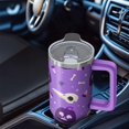 thumbnail image 5 of 30oz Halloween Tumbler with Handle, Witch Hat Bat | Print | Halloween Gifts for Family & Friends | with Lids and Straws | Stainless Steel Insulated | Coffee Travel Mug, 5 of 5