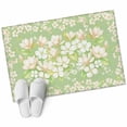 thumbnail image 2 of Spring Floral 2'x3' Washable Rug, Watercolor Orchid Flowers Leaves Botanical Green Non-Slip Soft Doormat Area Rugs for Entrance Bathroom Bedsides, Carpet for Kitchen Bedroom, Entryway Floor Mat, 2 of 9