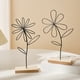 thumbnail image 1 of Fiudx Decoración Floral de Hierro, Diseño Único de Arte En Hierro, Uso Interior y Exterior, Ideal para Amantes de Los Arreglos Florales, Regalo para Amantes de La Decoración Del Hogar, Tamaño 24 X 14, 1 of 7