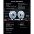 thumbnail image 4 of R1 Concepts Front Rear Brakes and Rotors Kit |Front Rear Brake Pads| Brake Rotors and Pads| Performance Off-Road Brake Pads and Rotors | Hardware Kit|fits 2010-2016 Hyundai Genesis Coupe, 4 of 5