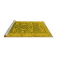thumbnail image 2 of Ahgly Company Machine Washable Indoor Rectangle Oriental Yellow Traditional Area Rugs, 6' x 9', 2 of 4