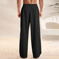 thumbnail image 3 of Bosfbaoi Big and Tall Wide Leg Dress Pant for Men Casual Street Dress Pants Comfy Beach Pants with Pockets, 3 of 7