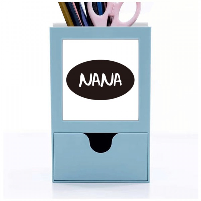 Grandma Letters Present Pattern Best Wishes Desk Supplies Organizer Pen Holder Card