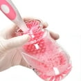 thumbnail image 3 of ACDANC 2 in 1 Silicone Bottle Brush Baby Bottle Cleaner Nipple Brush Detachable Brush Standing Brush Set For Feeding Bottles Cleaner for Narrow Neck Bottles, 3 of 4
