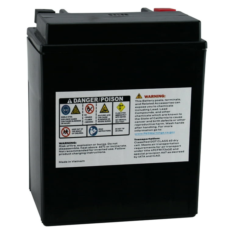 PowerStar AGM 2 Volt Automotive Battery, 14AH, 210 CCA, Top