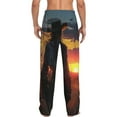 thumbnail image 7 of Salouo Sunset Western Cowgirl Print Pajama Pants for Men, Lounge Pants Elastic Waistband Casual Men's sleepwear Loungewear Sleep Pajama Pant -X-Large, 7 of 7