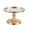 thumbnail image 1 of Estante redondo europeo para soporte de tartas, estante de hierro galvanizado (dorado), 1 of 5