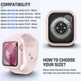 thumbnail image 2 of XiHAMA Waterproof Case Compatible with Apple Watch SE (2nd Gen) Series 6 5 4 Screen Protector, Tempered Glass Hard PC Bumper Face Cover, 2 of 6