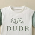 thumbnail image 4 of Hiiyo Infant Boys Outfits Color Block Letter Print Short Sleeve T Shirt Shorts 2Pcs Set, 4 of 8