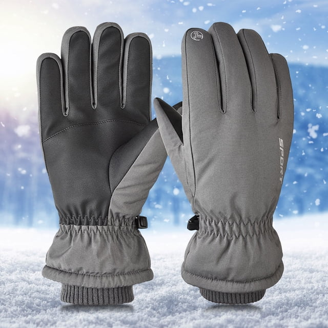 Adult's Outdoor Non-slip Watertight And WindproofGloves Winter Fleece Warm Riding Gloves