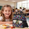 thumbnail image 4 of Kuiaobaty Bee Flower Print 3 Piece Backpack Set with Lunch Bag for Kids Insulated Lunch Box Pencil Case with Zipper Multi Pockets Backpack with Matching Pencil Pouch for School Travel, 4 of 7