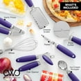 thumbnail image 2 of 7 Pc Kitchen Gadget Set Stainless Steel Utensils with Soft Touch Handles (Lavender), 2 of 6