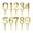 Gold2, variant on Acrylic Numbers For Cake 0-9 Numbers Happy Birthday Cake Topper Acrylic Cakes Number Topper Gold Happy Birthday Cakes Toppers Wedding Party Cupcake Toppers