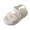 White, variant on Kids Sandals Girls Toddler Girls Hook and Loop Sandals Comfort Open Toe Sandal with Adjustable Back Strap (White,8)