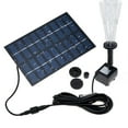 thumbnail image 1 of JUNWELL Solar Fountain Pump with Built-in Battery Backup  Free Standing Solar Powered Bird Bath Water Fountain Pump for Garden Fountain Pond Pool Outdoor, 1 of 7