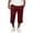 Z36 Wine, variant on Mifsaly Capri Sweatpants for Men Drawstring Elastic Waist Lounge Capris Front Seam Comfortable Casual Relaxed Fit Workout Everyday Outfits with Pockets Khaki,XL