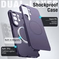 thumbnail image 3 of JETech Magnetic Case for Samsung Galaxy S26 Ultra, Dual-Layer Heavy Duty Shockproof Cover (Heron Purple), 3 of 7