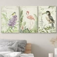 thumbnail image 3 of wall26 Canvas Print Wall Art Set Jungle Flamingo &amp; Toucan with Typography Animals Wildlife Watercolor Modern Art Rustic Colorful Multicolor Pastel for Living Room, Bedroom, Office - 16"x24&q, 3 of 5