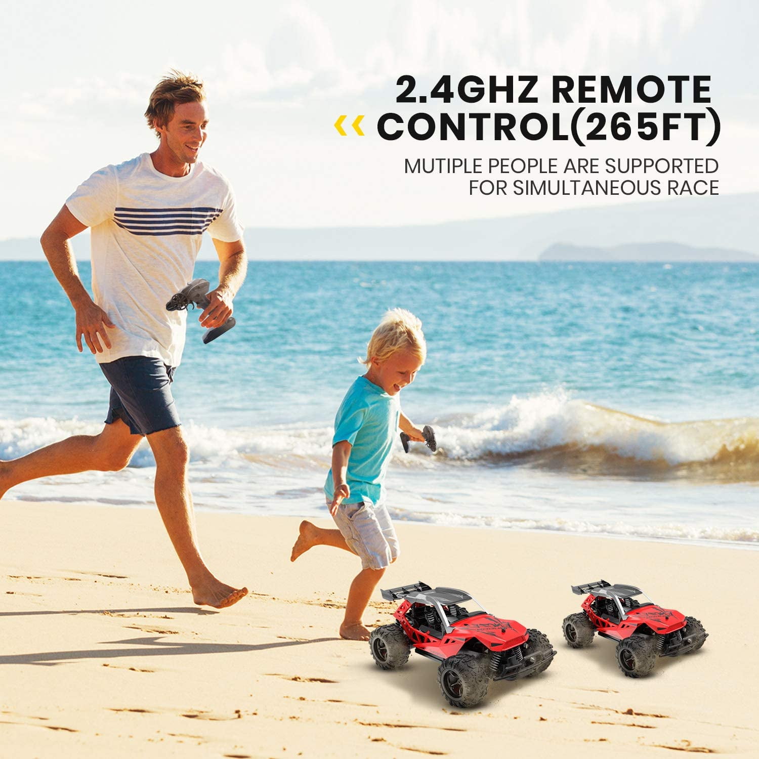 JoyStone Remote Control Car for Kids, Electric Monster Truck Off-Road Vehicle High-Speed RC Car 2.4GHz 15+ mph 1:20 Scale Toys Gifts for Children
