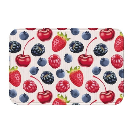 

Adjustable Apron - Bib Apron for Men Women Blueberry red Print Waterproof Chef Aprons for Kitchen Gardening Cooking