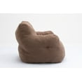 thumbnail image 6 of CoSoTower Soft Tufted Foam Bean Bag Chair With Teddy Fabric Coffee, 6 of 9
