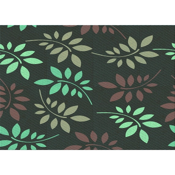 Ahgly Company Indoor Rectangle Patterned Charcoal Black Area Rugs, 2' x 5'