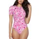 thumbnail image 1 of Balery Breast Cancer Awareness2 Body de cuello redondo de manga corta para mujer Tops de manga corta Tops básicos-XX-Large, 1 of 7
