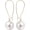 A, variant on Big Pearl Hoop Earrings - Champagne Single Pearl Drop Earrings for Women[l4474]