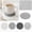 Style C, variant on Round Woven Coasters for Drinks, Heat Resistant Braided Linen Blend Fabric Absorbent Drink Coasters, Table Protection Woven Placemat Trivet for Mugs Cups Glasses, Boho Farmhouse