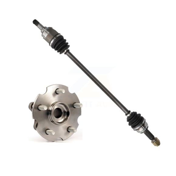 Kugel Rear Right (Passenger Side) CV Axle Drive Shaft and Complete Wheel Hub Bearing Assembly Kit for Car Toyota RAV4 Lexus NX200t KN7-100735