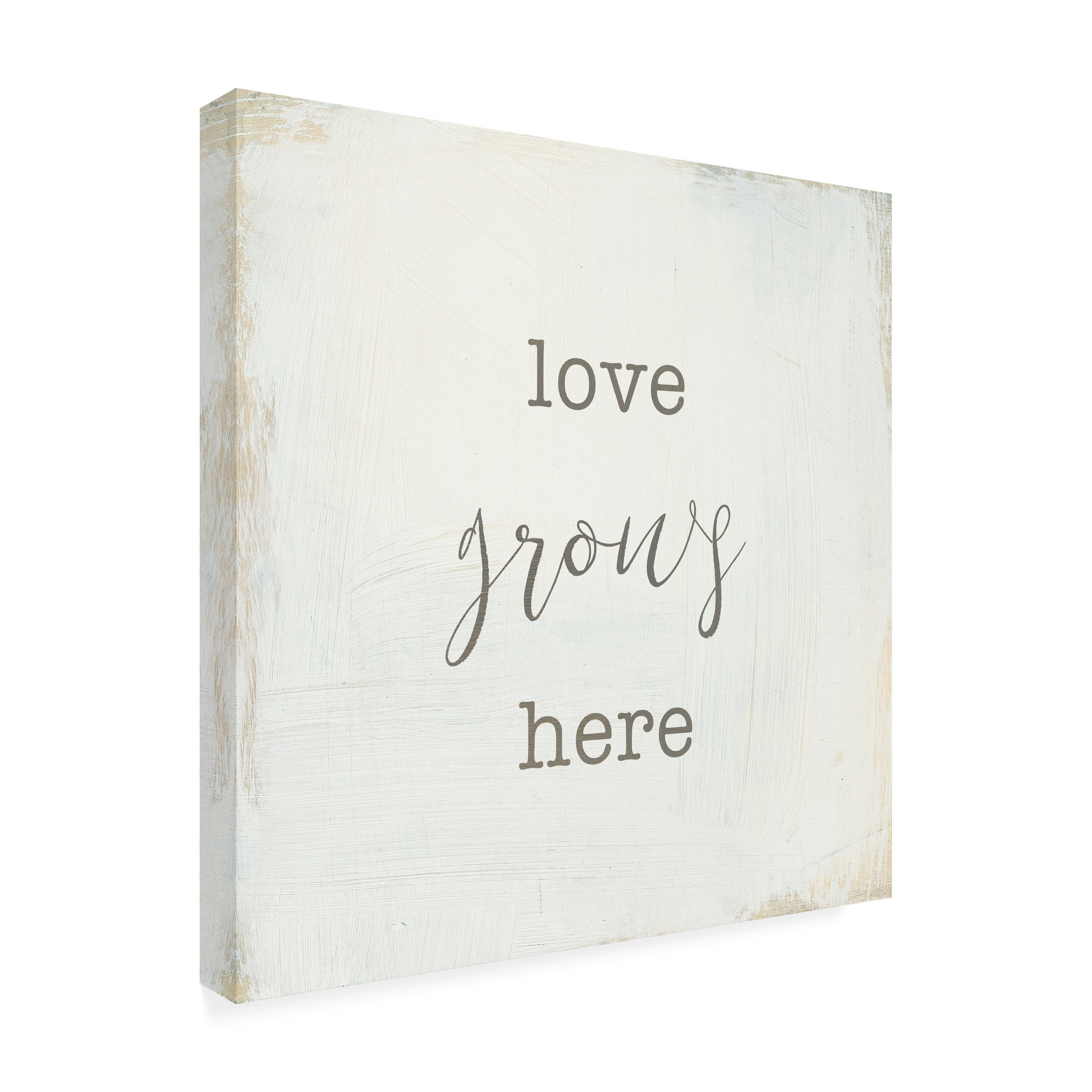 Trademark Fine Art 'Home Sweet Home III Script' Canvas Art by Wild Apple Portfolio