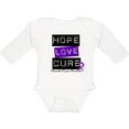 thumbnail image 3 of Inktastic Pancreatic Cancer Hope Love Cure Boys or Girls Long Sleeve Baby Bodysuit, 3 of 5