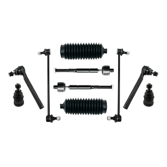 10 Pc Steering & Suspension Kit Lower Ball Joints, Sway Bar Links, Tie Rod Ends, Bellow Boots Fits Honda Odyssey Excluding Touring/Honda Odyssey 2010/
