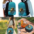 thumbnail image 2 of Jeiento Otter Backpack with Lunch Box Set for Girls Preschool School Bags Bookbag and Lunch Bag Pencil Case 3 In 1 Elementary Middle School Bag Packs Kids Boys Cute Schoolbags Blue, 2 of 7