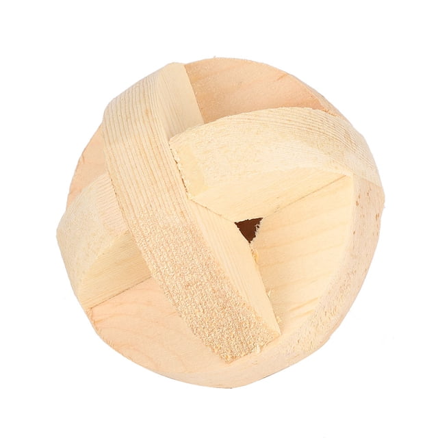 Pelota de juego para hámster, juguete de madera para hámster de 6cm/2,4 pulgadas, pelota de madera para hámster, características de vanguardia Jadeshay A