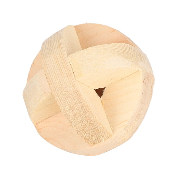 Pelota de juego para hámster, juguete de madera para hámster de 6cm/2,4 pulgadas, pelota de madera para hámster, características de vanguardia Jadeshay A