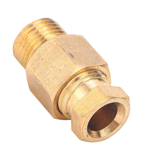Adaptador de conexión de tubería de aceite, herramientas de hardware de codo de conexión de tubería de aceite Bloque recto Codo de conexión de tubería de aceite Mejore su experiencia