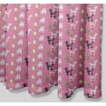 thumbnail image 4 of S4Sassy Pink Bull & Poodle Dog Waterproof Bathroom Shower Curtain With Roller Rings Hook-60 x 75 Inch, 4 of 6