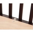thumbnail image 3 of L.A. Baby Little Wooden Folding Portable Mini Crib with Mattress, Cherry, 3 of 9