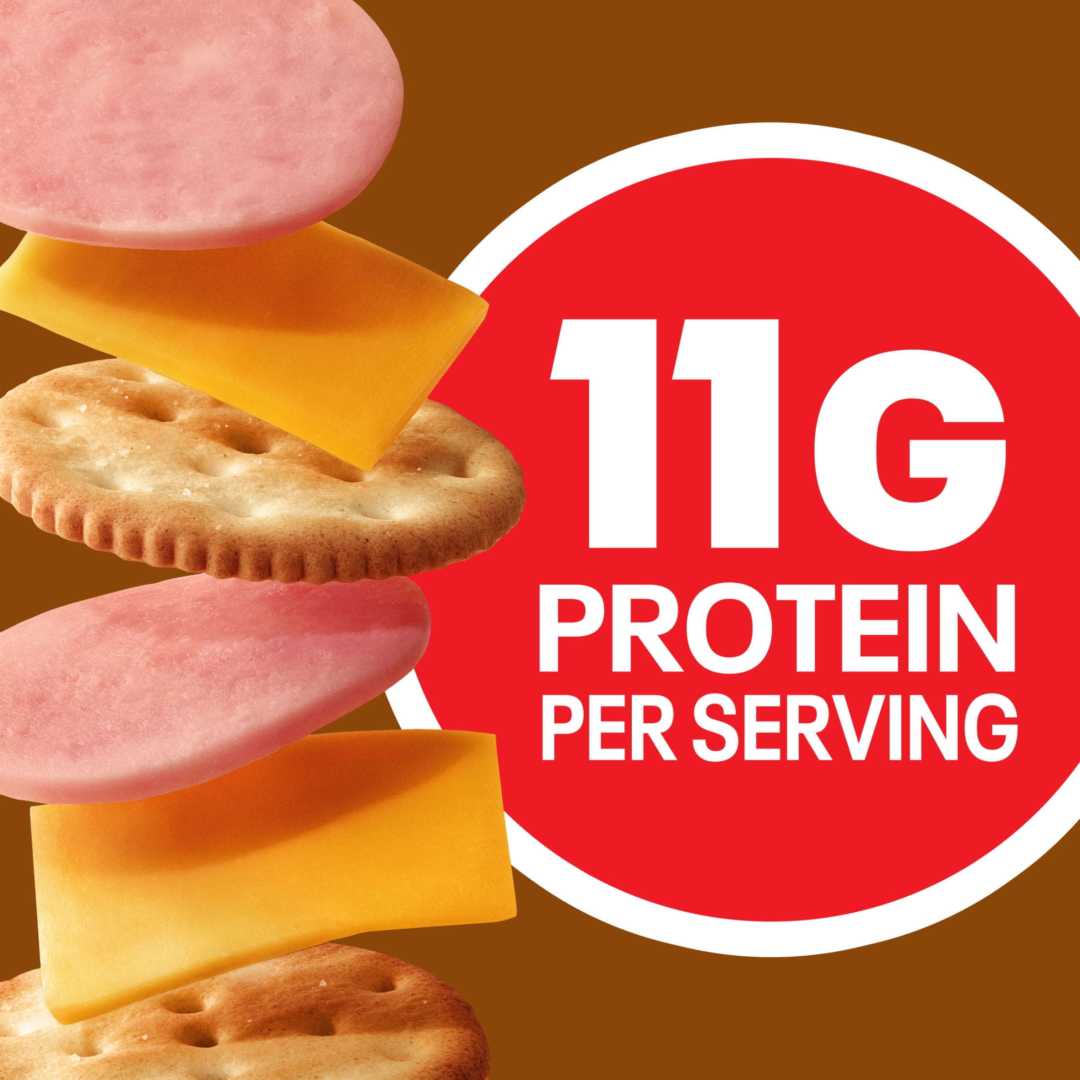 Lunchables Lunch Kit, for Kids Lunch, School Snacks, Ham & American with Capri Sun & Hershey's, 11g Protein Snacks, 8.8 oz